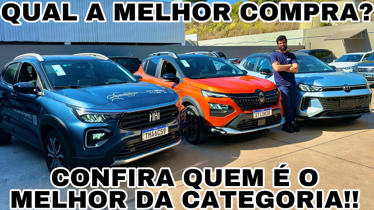 COMPARATIVO VOLKSWAGEN TERA X RENAULT KARDIAN X FIAT PULSE | QUAL VOCÊ LEVARIA??