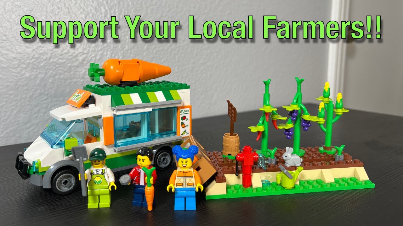 Lego City Farmers Market Van 60345 Build and Review