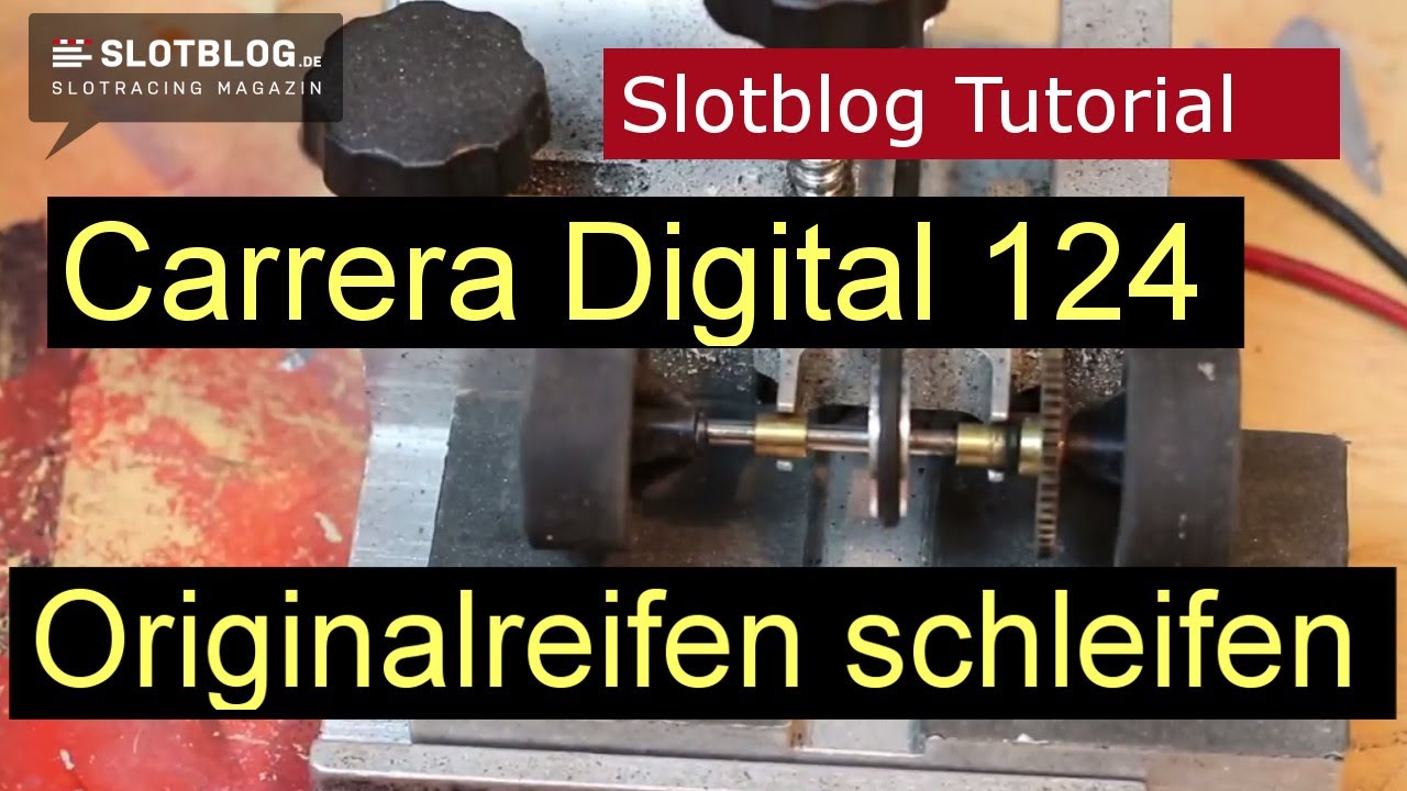 Carrera Digital 124 Tuning:  Originalreifen schleifen #1 Der Einstieg
