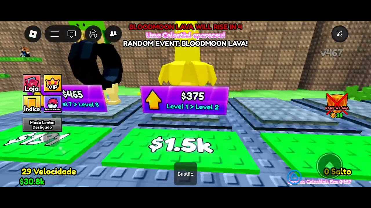 Sobreviva a lava para brainrots!*joguei pela minha primeira vez 