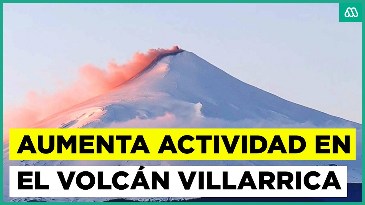 Aumenta actividad del volcán Villarrica en el sur