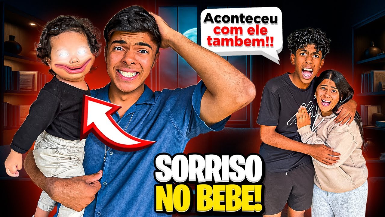 A MALDIÇÃO DO SORRISO PEGOU O BEBÊ E ELE NÃO PARA DE SORRIR…😰 *o que eu faço?