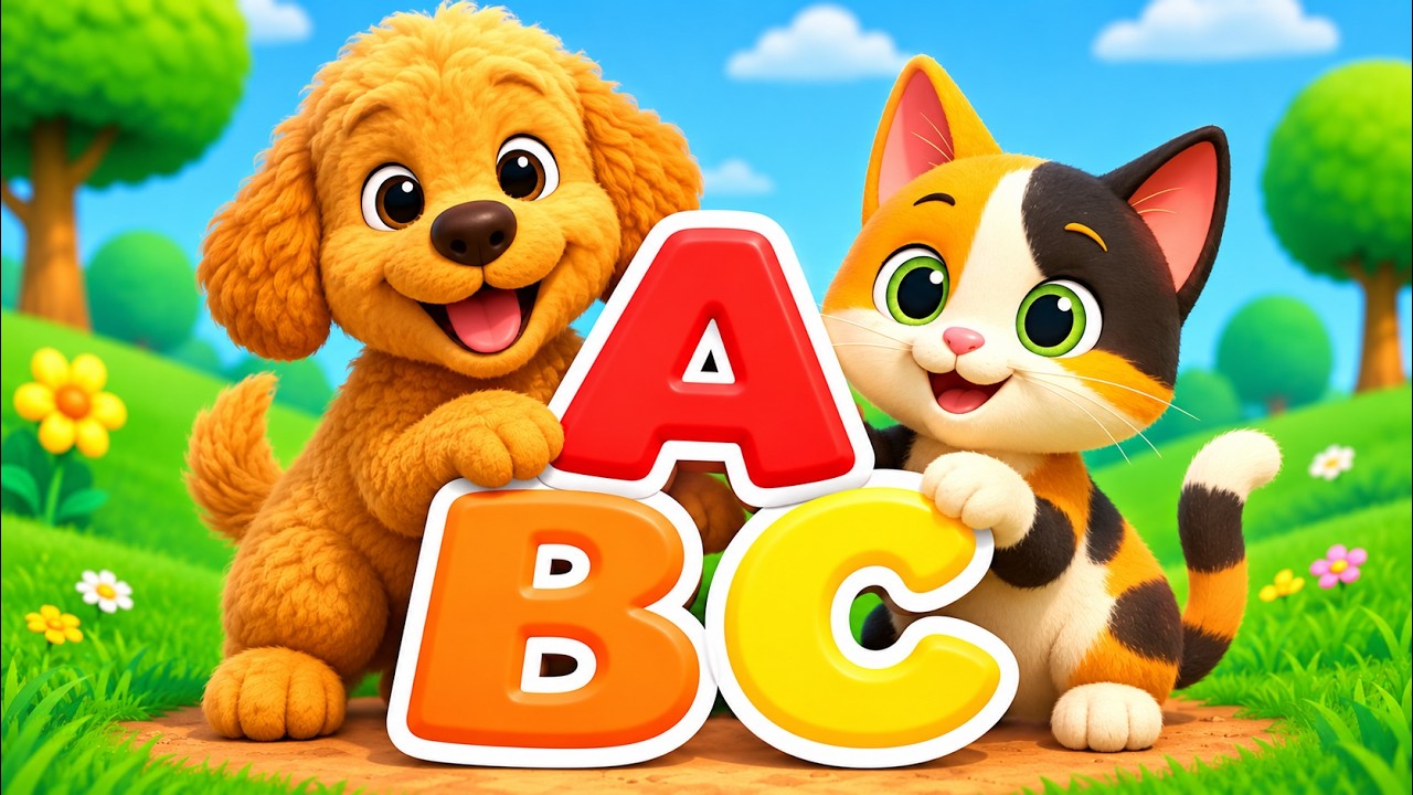 🐈🐕Coco, Zuzu & Friends SING ABC's FAST & FUN! 🐈🐕 #kidsongs