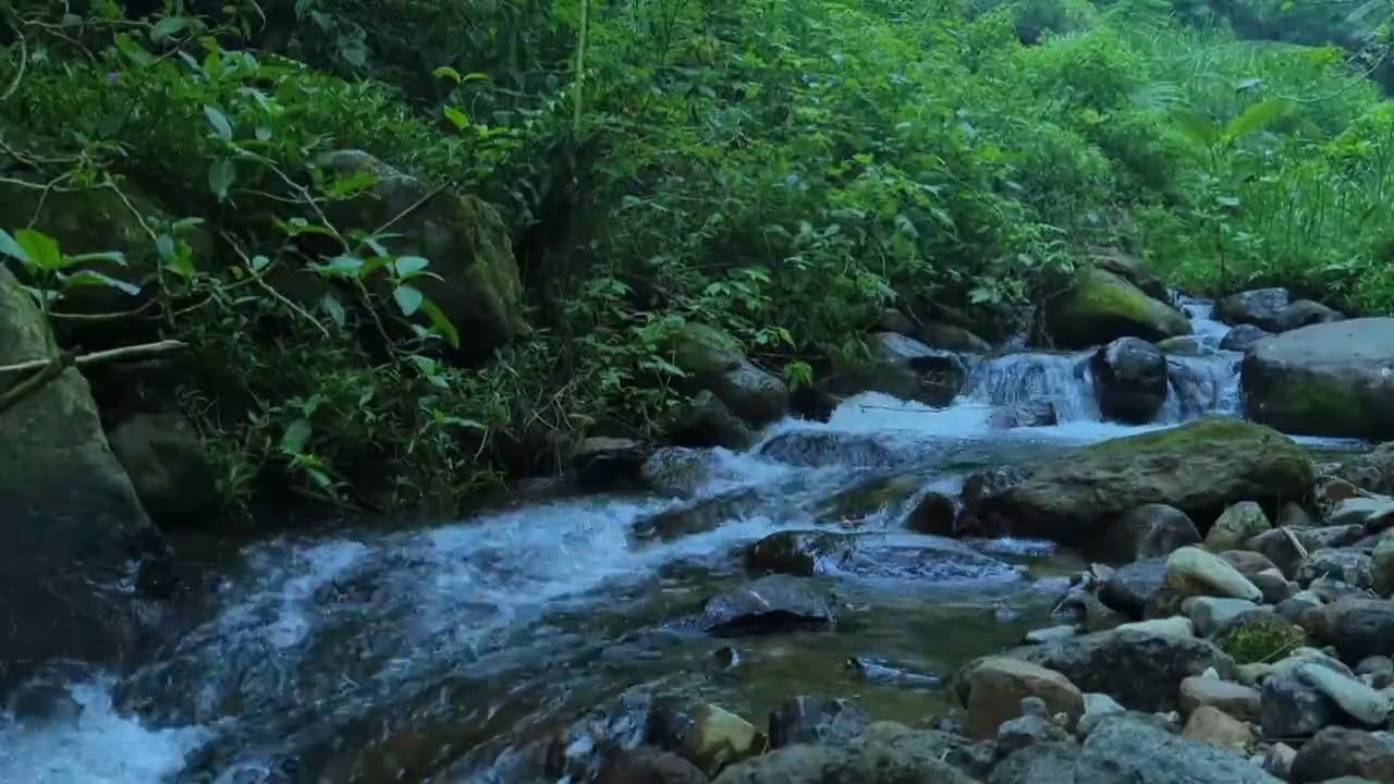 At the Foot of the Mountains, a Quiet River for Deep Rest