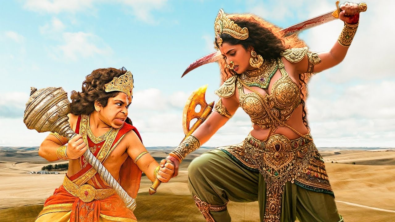 देखिये कैसे माता ने ना चाहते हुए भी किया बाल हनुमान से युद्ध | Mahabali Hanuman | #bhakti #hanuman
