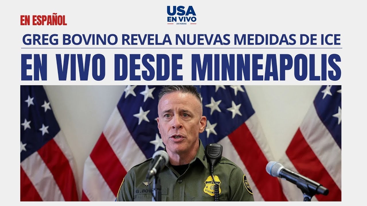 EN VIVO Patrulla Fronteriza, Gregory Bovino, conferencia de prensa en Minneapolis | USA EN VIVO 🔴
