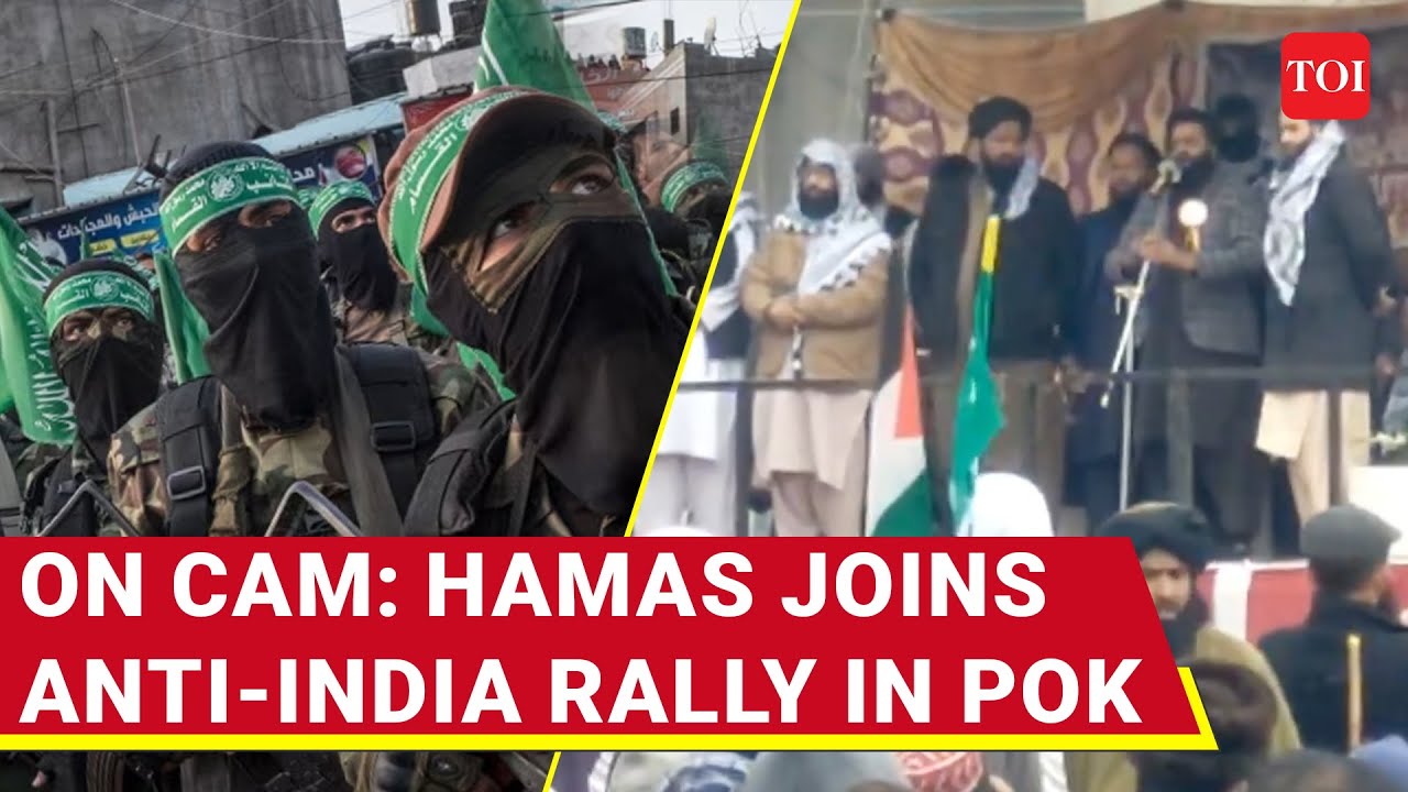 India Shocked As Hamas Lands In Kashmir; Palestinians Join Jaish, LeT Anti-India Rally In PoK