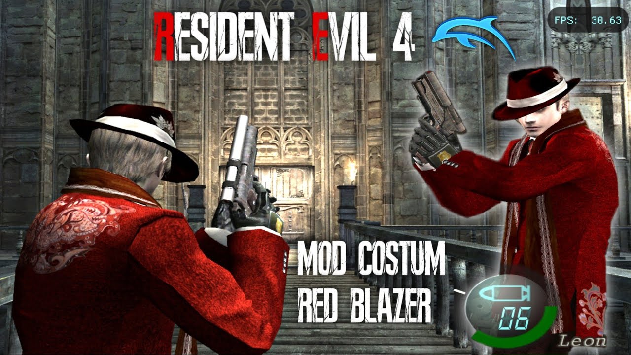 Re4 Wii HD Project Mod Leon Red Blazer - Dolphin Emulator Android