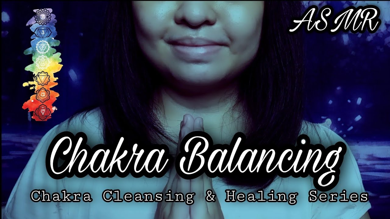 ASMR Reiki All Chakra Balancing | No Talking Plucking Hand Movement Crystal Light Spray Triggers