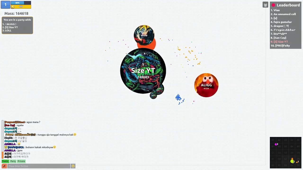 The Agma.io SoloTrick Reverse King