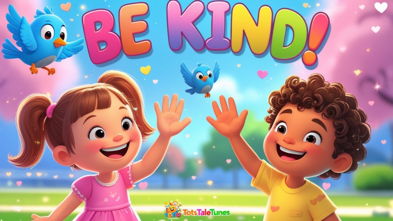 👉 ✨ Kind Words Song for Kids | Be Kind Nursery Rhyme | Sharing & Good Manners Kids Song 🕊️🌈