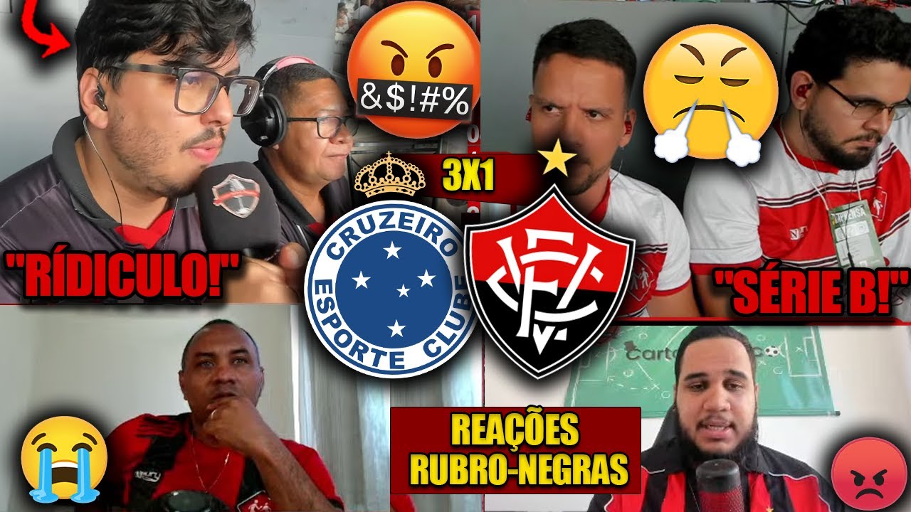 REA&Ccedil;&Otilde;ES do VIT&Oacute;RIA - CRUZEIRO 3X1 VIT&Oacute;RIA - BRASILEIR&Atilde;O 2025 - REACT VAMOS RIR!
