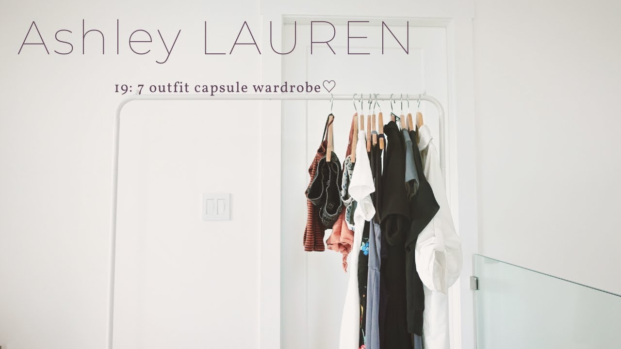 12: How To Declutter Your Closet | 7 outfit CAPSULE WARDROBE | Minimalist Fashion