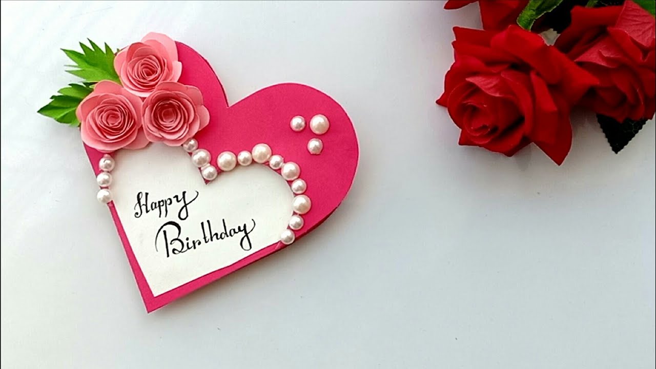 Beautiful Handmade Birthday card//Birthday card idea.