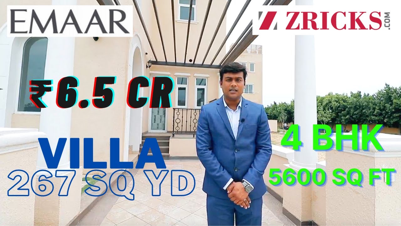 ₹6.5 Cr (5600 sq ft) 4 BHK 🔥 Dubai Theme VILLA (267 sq yd) ► EMAAR Marbella, Gurgaon