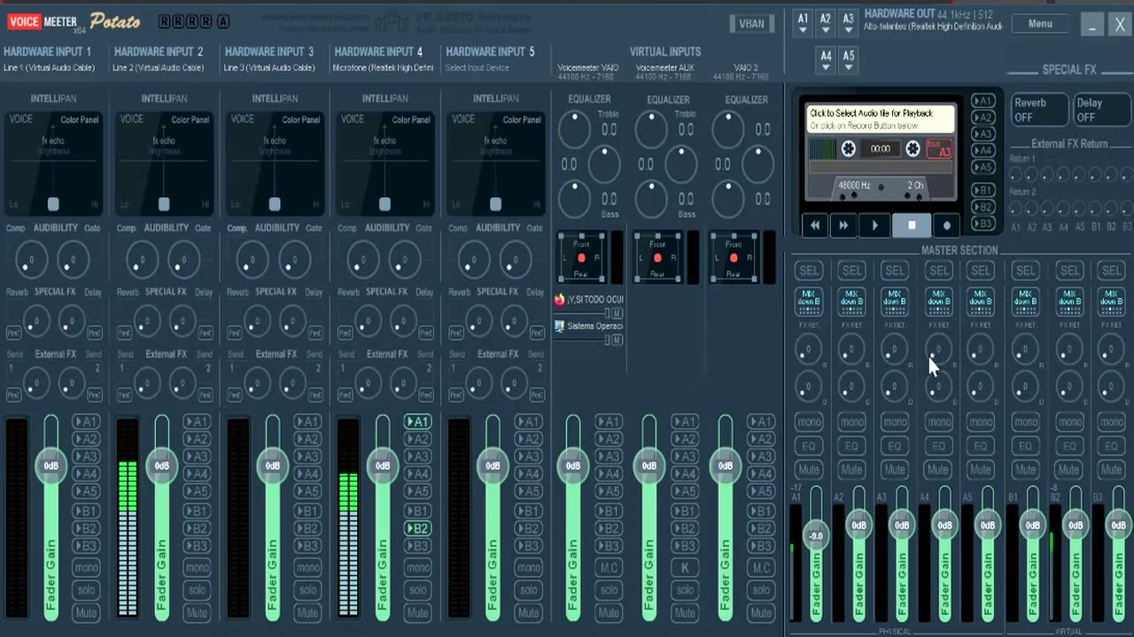 Voicemeeter Potato Um voicemeeter para Profissionais de Audio!