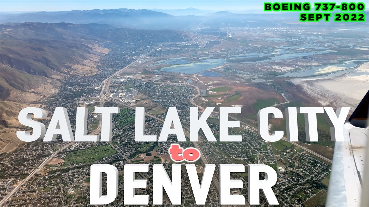 Salt Lake City to Denver - Boeing 737-800 - United Airlines - Full Flight Trip Report Vlog SLC DEN