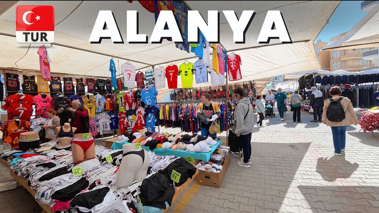 Alanya Mahmutlar Saturday Fake Market | Antalya Turkiye | February 2026 [4K HD]