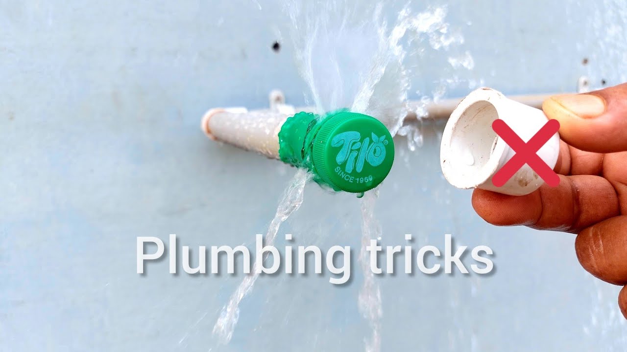 DON'T WASTE PLASTIC BOTTLES ! How to make pipe end cap with used bottle caps | plumbing tricks