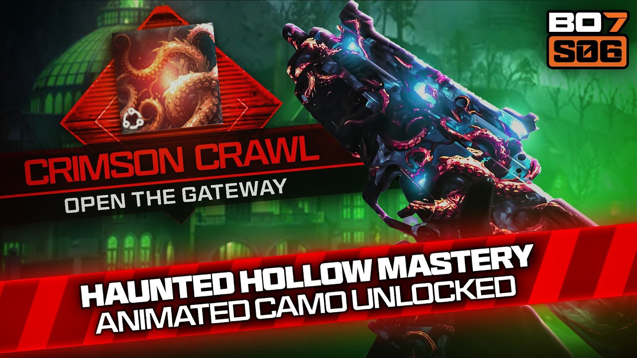 Как БЫСТРО открыть АНИМИРОВАННЫЙ камуфляж Haunting Hollow.. (ЛЕГКИЙ пасхальный квест Crimson Craw...