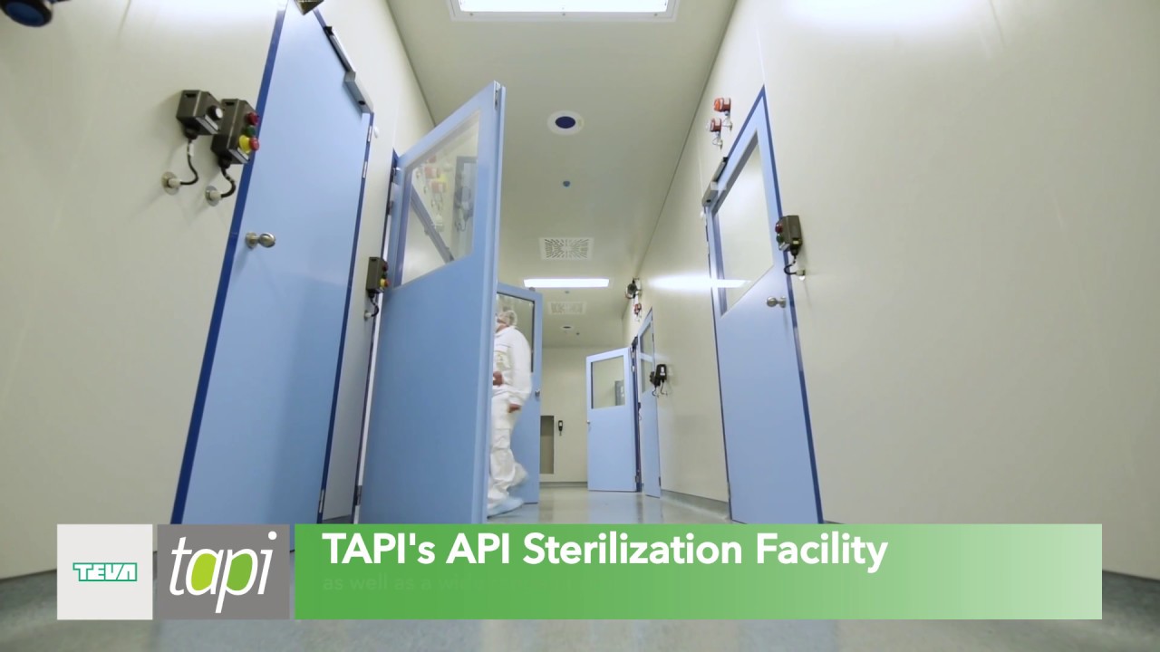 TAPI API Sterilization service - facility preview (Prior to cGMP certification)