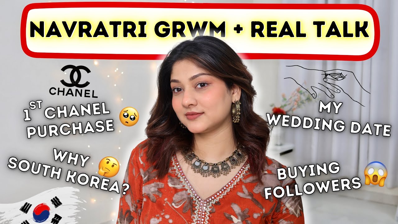 Festive GRWM + Real Talk QnA : Wedding date? My first chanel? ✨| Manasi Mau