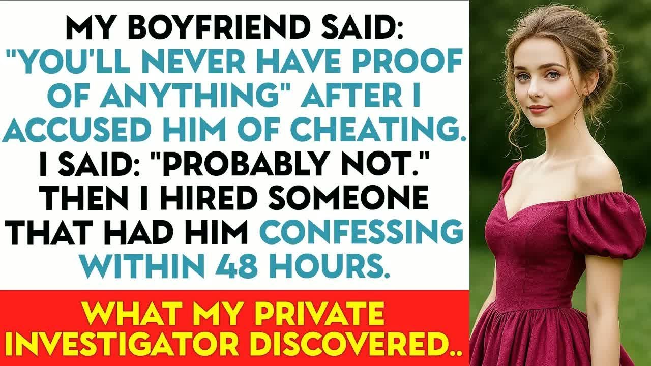 My Boyfriend Said： ＂You'll Never Have Proof Of Anything＂ After I Accused Him Of Cheating. I Said：