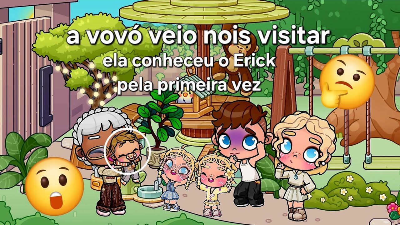 A vovó veio para nois visitar,ela conheceu o Erick pela primeira vez (será q a vovó ficou brava?)