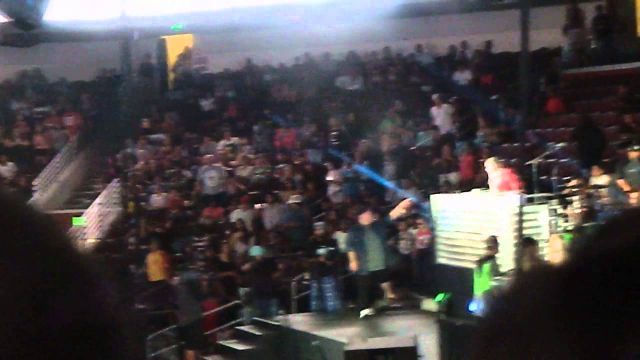 Chris Brown & Royalty at Celebrity Bball game