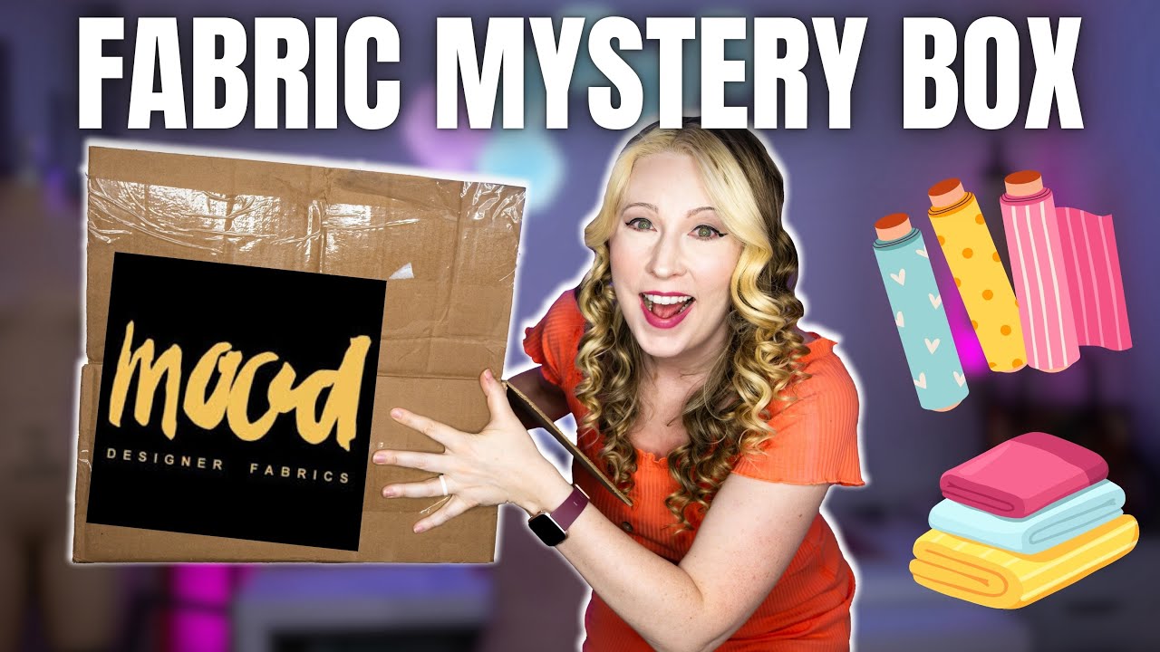Unboxing MOOD FABRICS 10lb MYSTERY BOX! What should we make with these?? 😱