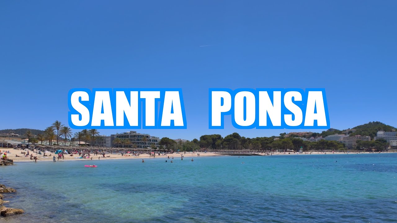 Santa Ponsa Mallorca 🇪🇸 Walking tour ☀️ 4K HDR