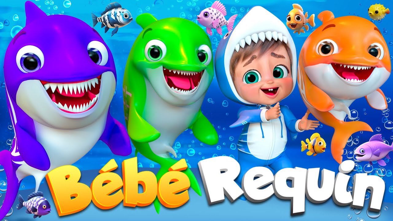 Bébé Requin au Pays des Mers Bleues | Comptines Et Chansons | À Bébé Chanson @SuperLucaLEFrancais