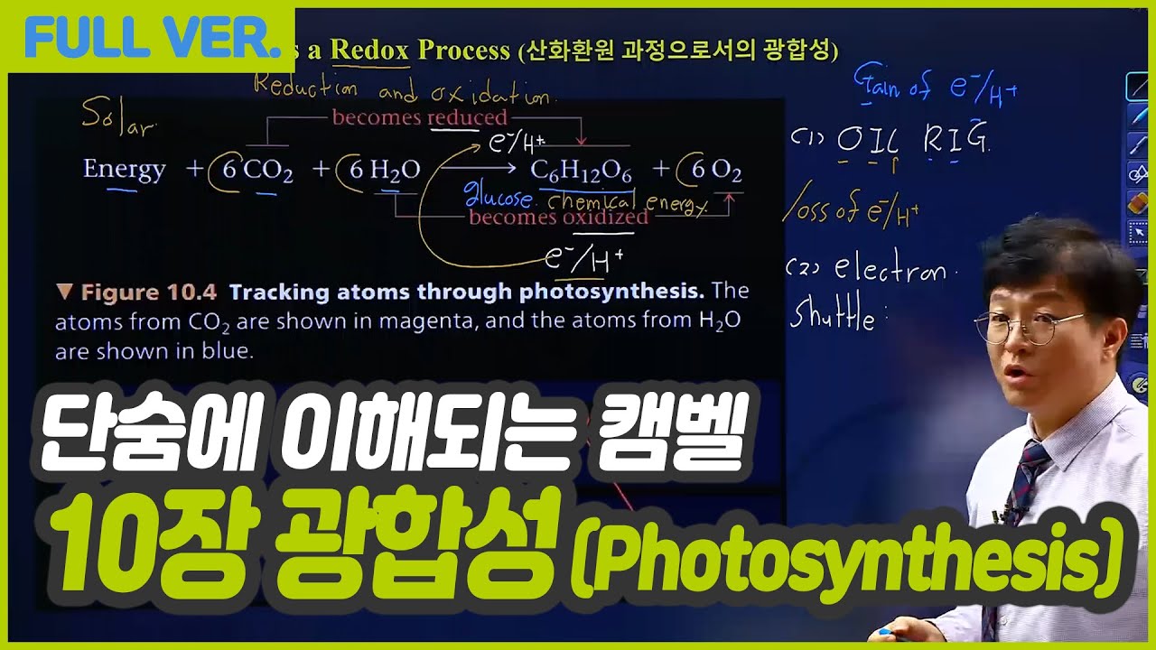 단숨에 이해되는 캠벨 일반생물학 - 16강 캠벨 10장, 광합성 #유니스터디 #대학인강 #일반생물학
