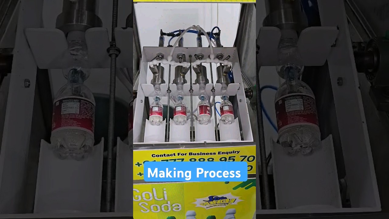 Goli Soda Making Process / How To Make Goli Soda / Automatic Goli Soda Machine /