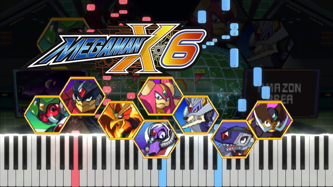Mega Man X6 - Stage Select (Piano Tutorial by Javin Tham)