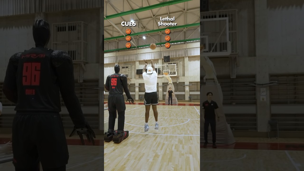 Robot vs. Human 🏀 I understand it now! #NBA #viralshort  #LethalShooter