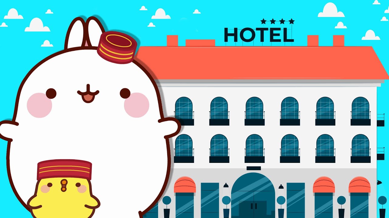 Hotel Molang Dan Piu Piu | Kartun Lucu Anak Anak | Molang Bahasa