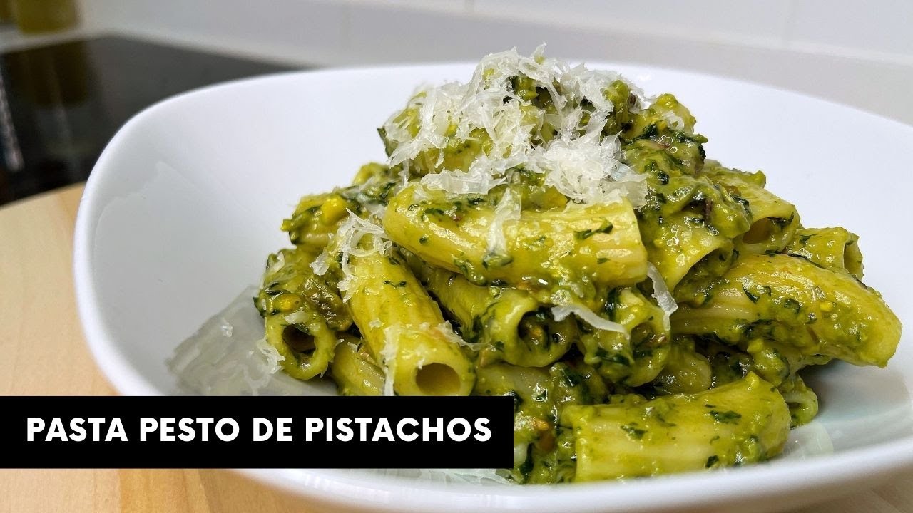 APRENDE Cómo hacer PASTA al PESTO con PISTACHOS 💚💚💚