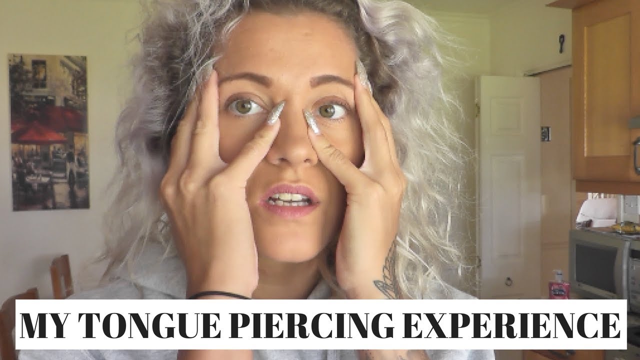 Tongue Piercing Experience | I NEARLY FAINTED! | Days 1-7