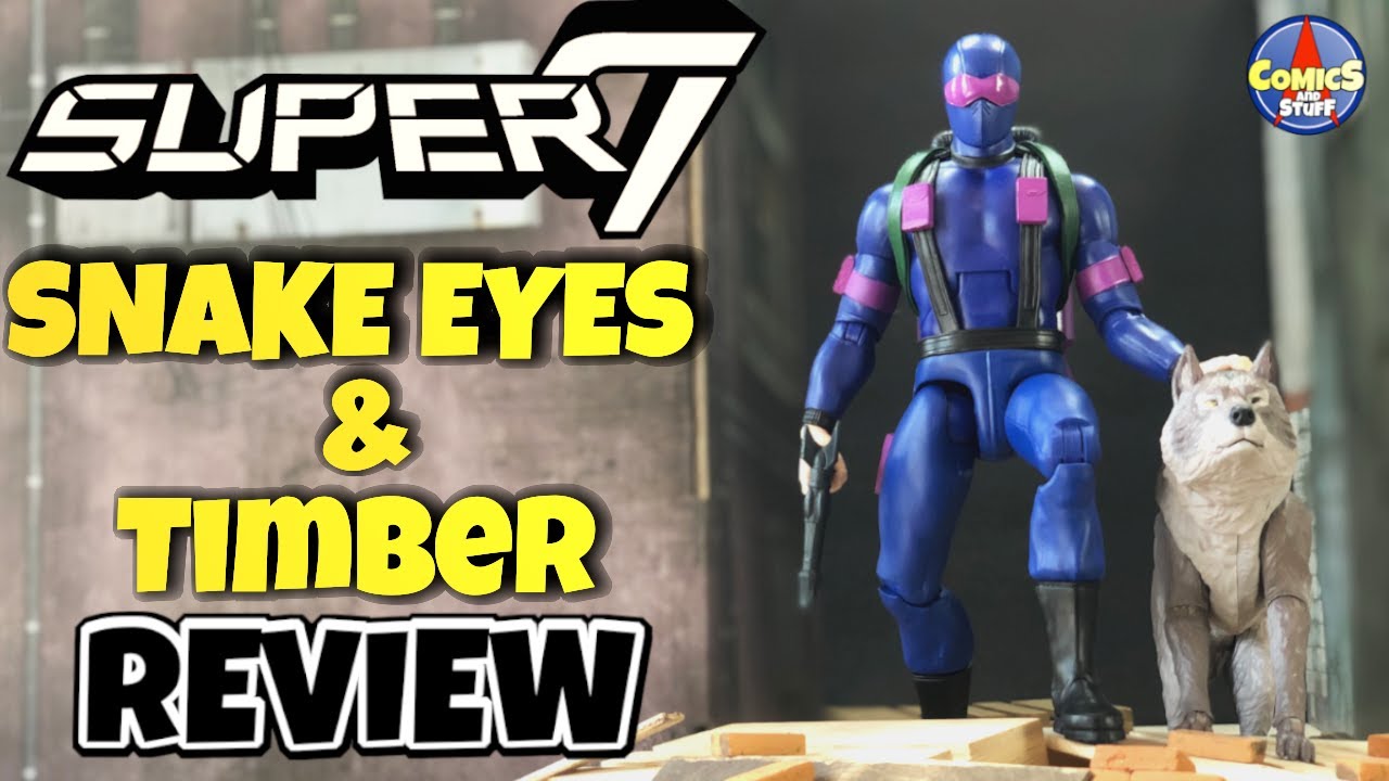 Super7 GI JOE ULTIMATES SNAKE EYES AND TIMBER Action Figure Review