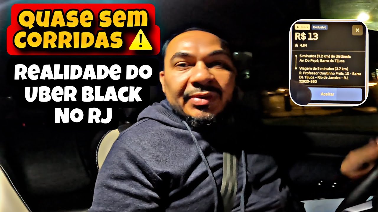 Realidade Crua: Quarta-Feira Difícil no Uber Black RJ