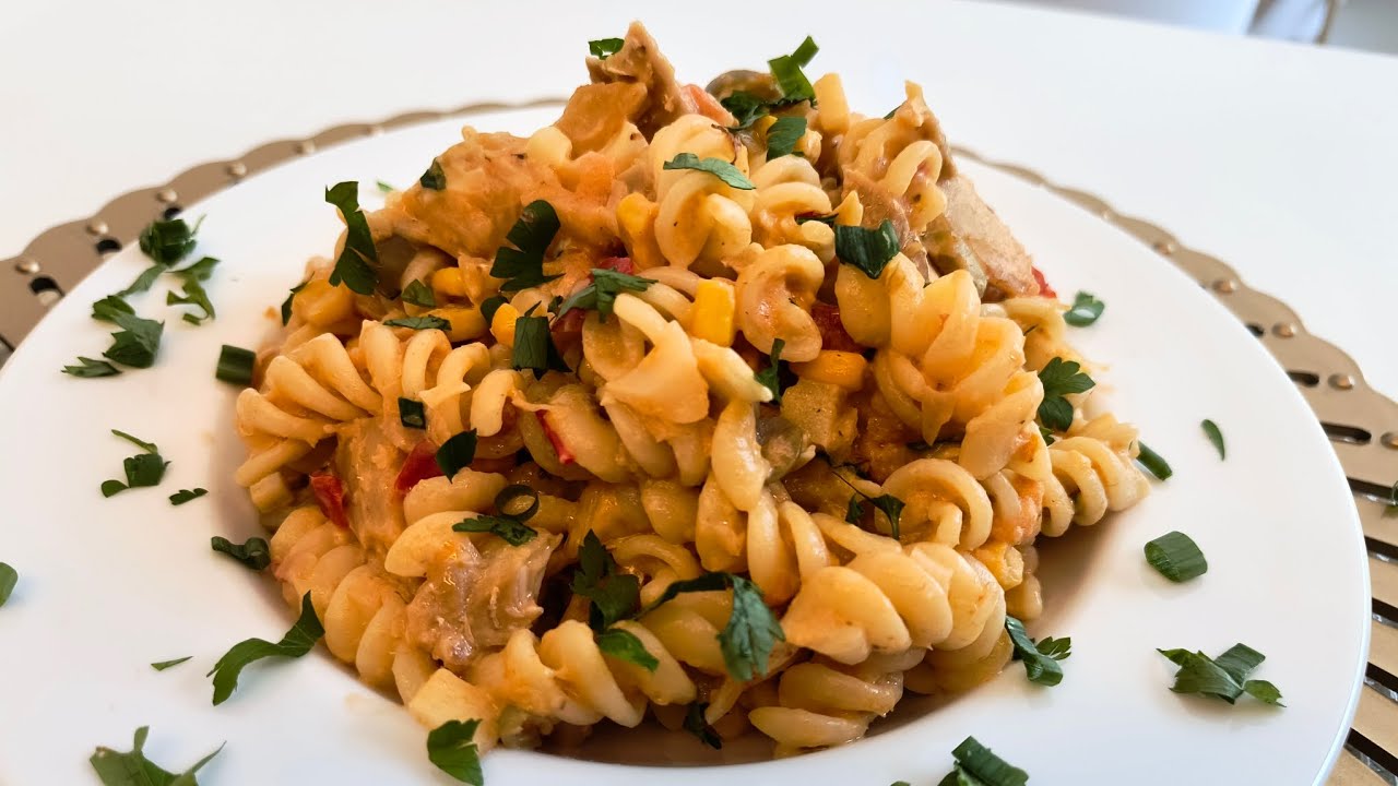 MACARRÃO COM MOLHO CREMOSO DE BACALHAU - Muito Saboroso!