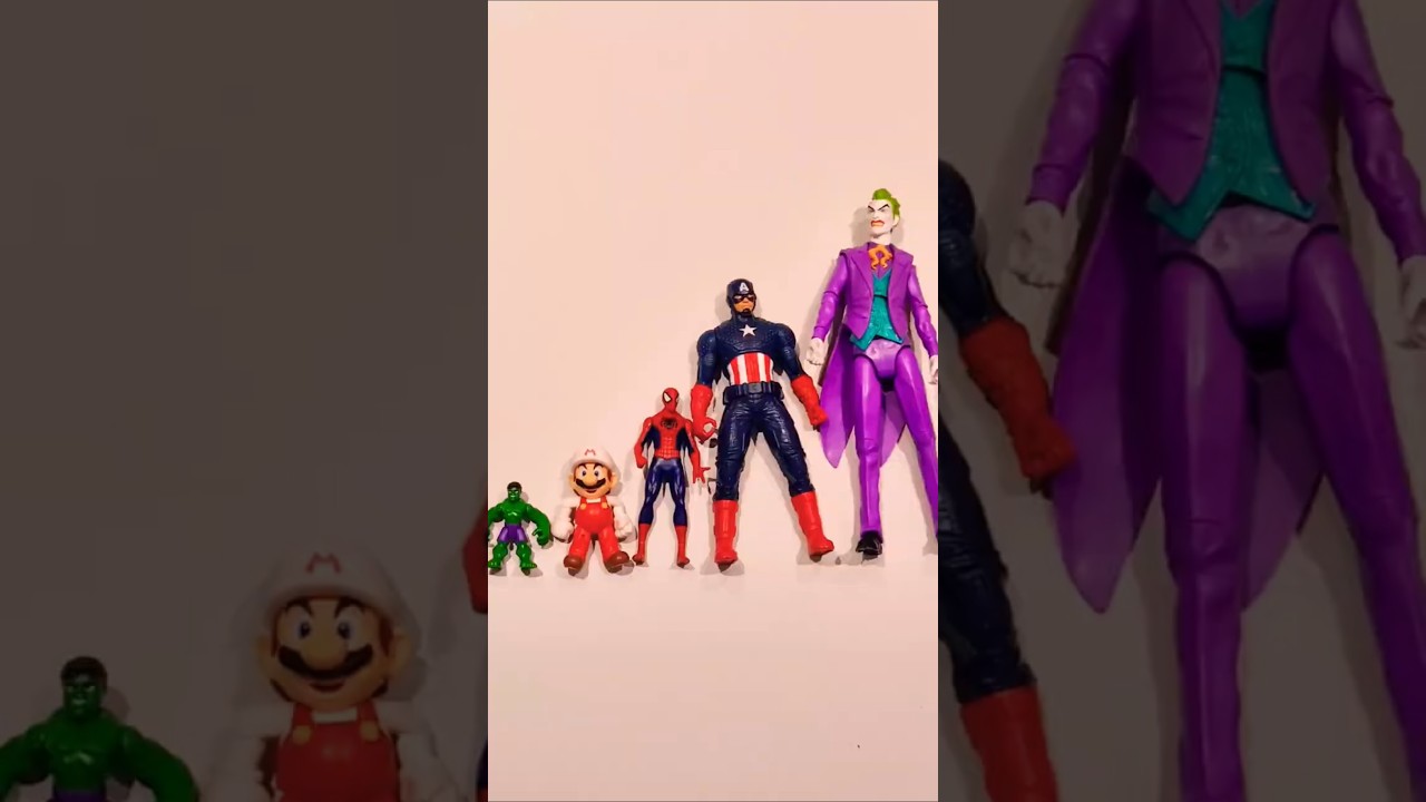 Marvel Toy Collection, Smallest to Biggest #shortsfeed #superhero