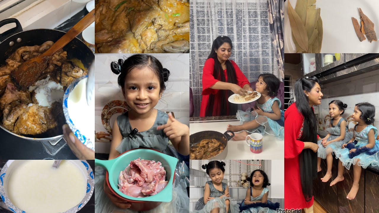 মায়ের কাছে দুই মেয়ের আবদার তারা চিকেন রোস্ট খাবে/Rinky’s chicken roast recipe/Cooking Vlog