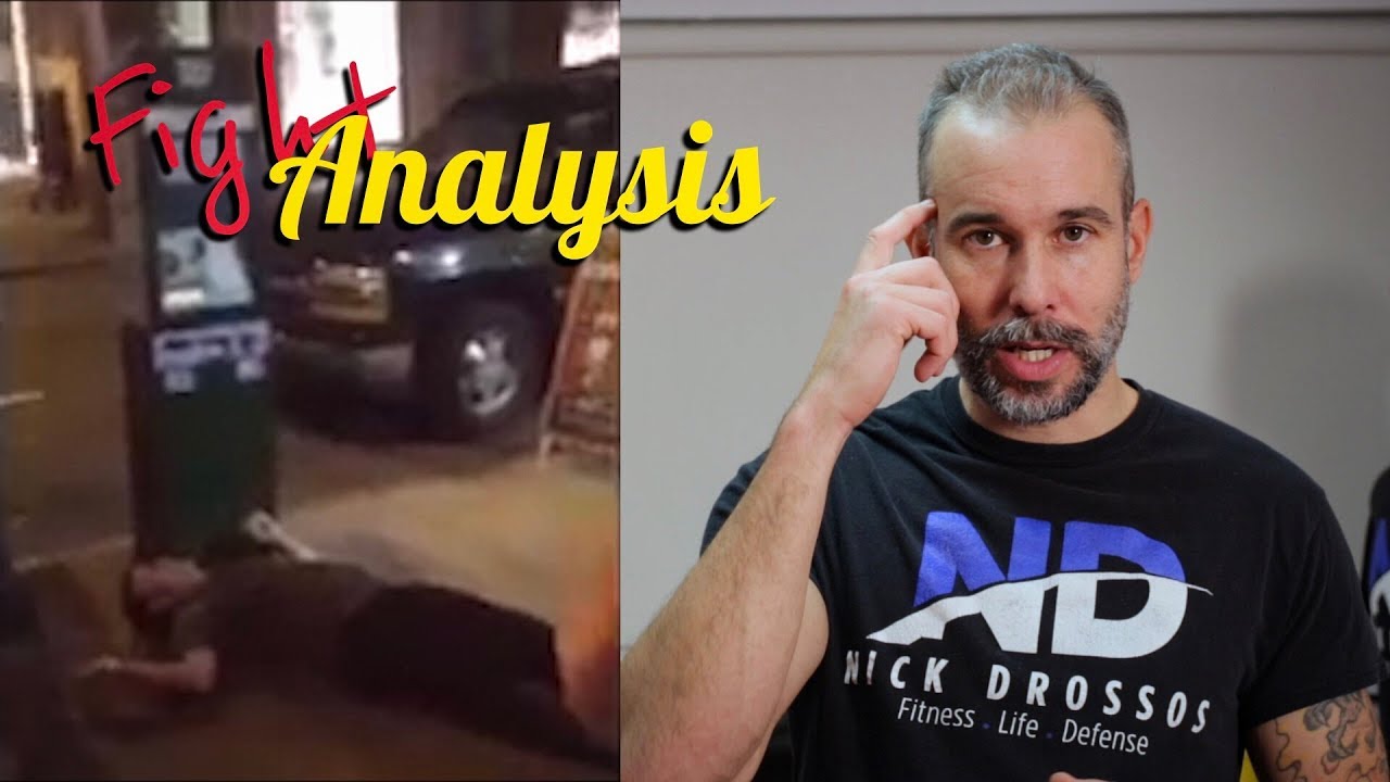 Fight Analysis - Bouncer K.O Kid outside Night Club with Nick Drossos