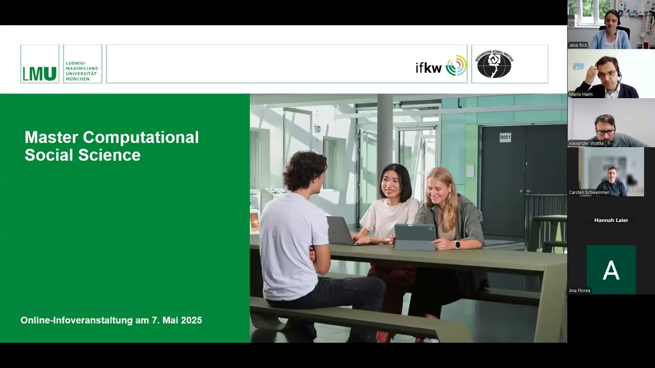 Master-Studiengang Computational Social Science: Infos und Fragen zum neuen Studiengang an der LMU