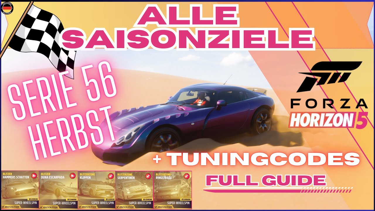 Forza Horizon 5 Alle SAISONZIELE Serie 56 Herbst | FULL GUIDE *Festival Playlist*