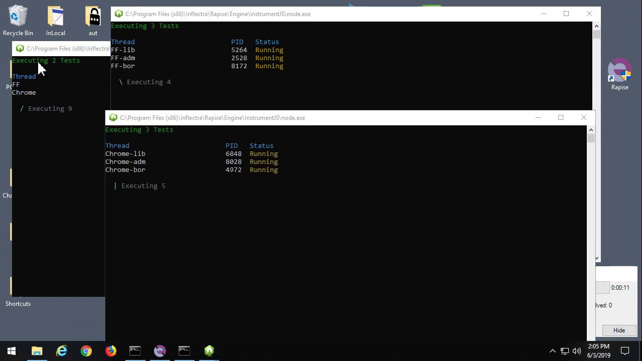 Rapise with Selenium Grid - Nested Parallel Test Execution