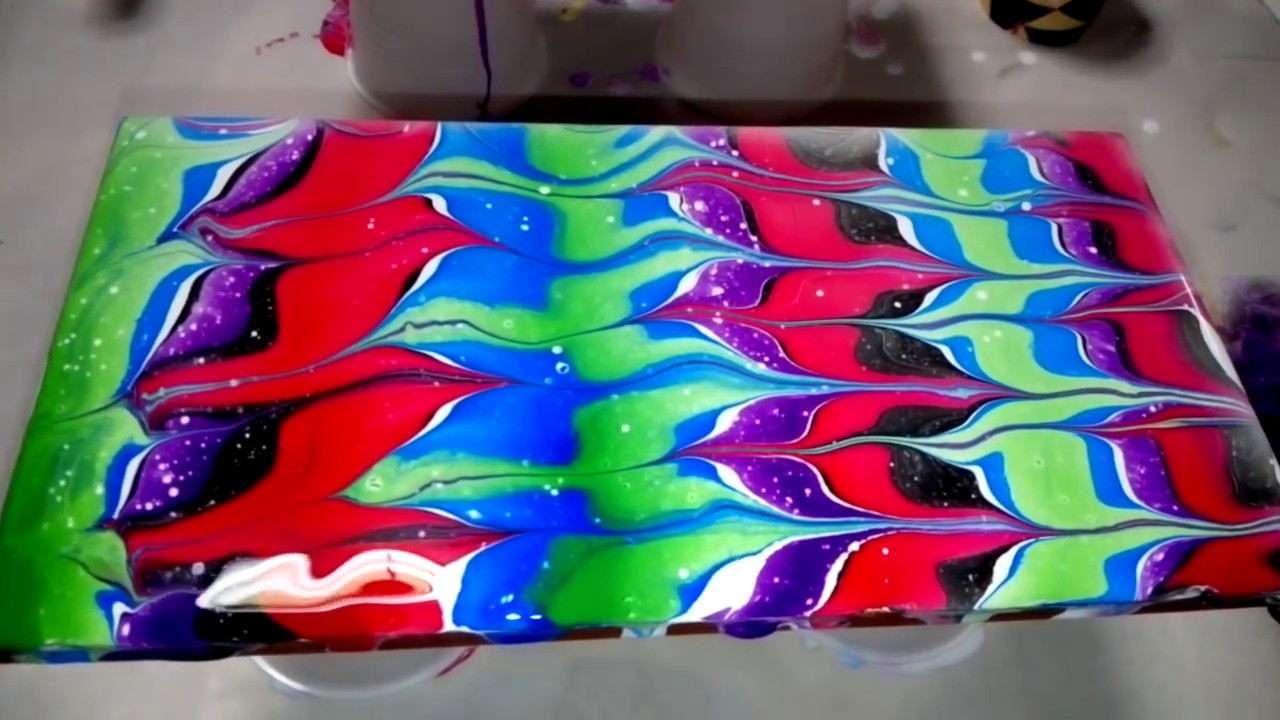 189 -El arte en la pintura.. POURING de muchas maneras