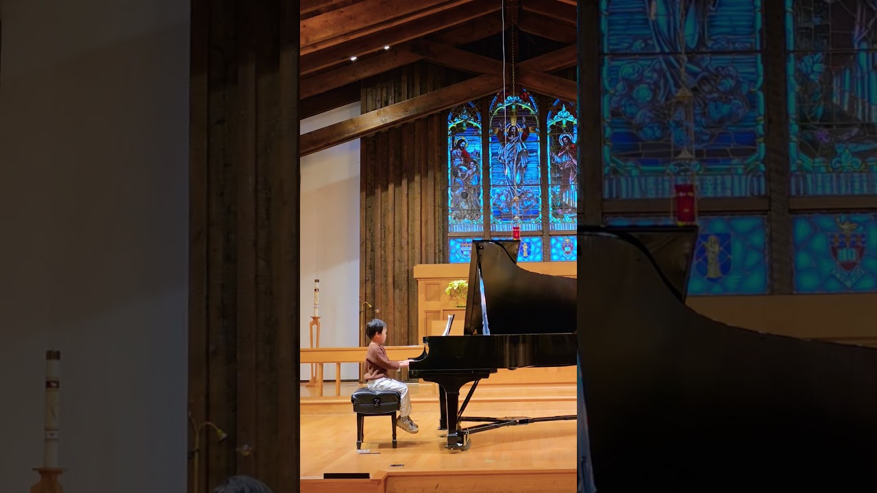 Jamie's first piano recital